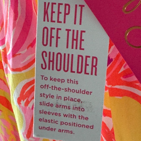 Lilly Pulitzer Nevie Floral Off-Shoulder Top - Size XS - NWT - Picture 5 of 8